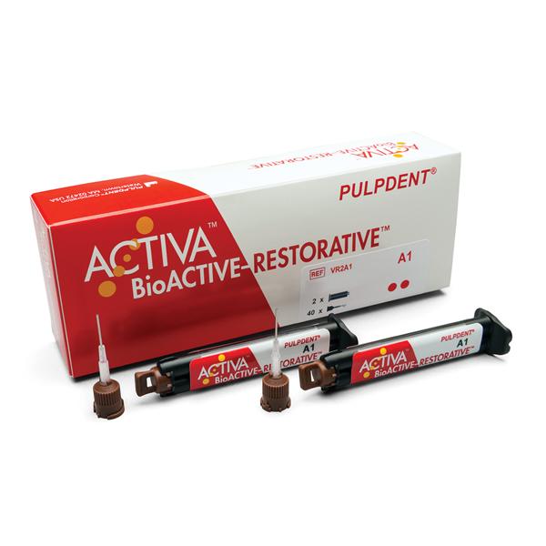 Pulpdent VR2A1 Activa BioACTIVE Universal Restorative Syringe Value Pack A1 2/Pk Pulpdent VR2A1 Activa BioACTIVE Universal Restorative Syringe Value Pack A1 2/Pk